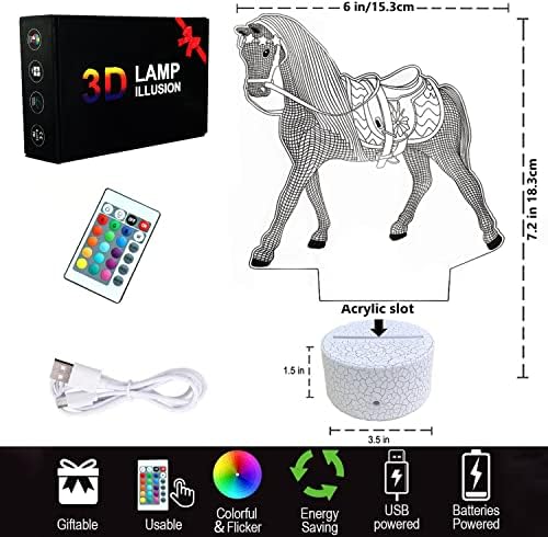 Ló Ajándékok Night Lights Gyerekeknek a Távoli & Smart Touch Ló Lámpa Gyerek Szoba Dekoráció 16 Színek