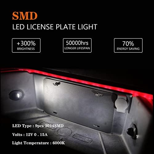 LED Rendszámtábla Fény Tag Lámpa Szerelvény Kompatibilis Ford Tartozékok F150 F250 F350 F450 F550 Super