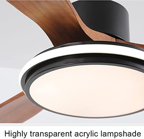 ACLBLK Modern Egyszerűség LED Ventilátor Fény Haza Étkező Modern, Tömör Fa Mennyezeti Ventilátor Lámpa
