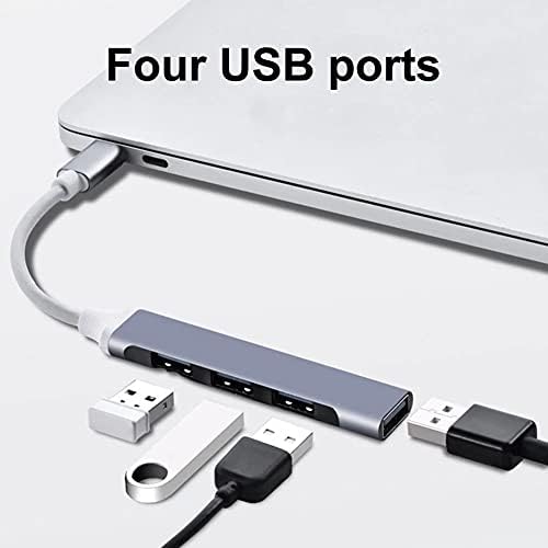 WYFDP 4 Port Típus-C/USB Hub USB3.0 USB Elosztó OTG Adapter Hub USB-hálózati Adapter Splitter USBC központja