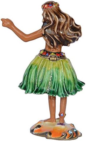 Otthoni Dekoráció Ékezetek Hula Táncos Ttrinket Doboz Hawaiin Ajándék Vintage Dekoráció Ékszerek Konténer