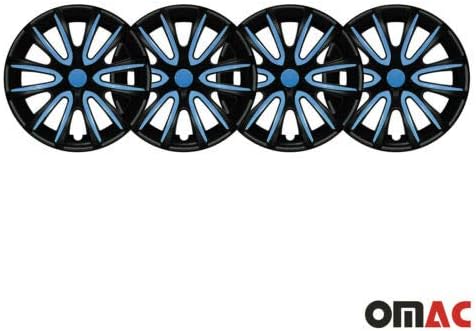 OMAC 15 Colos Dísztárcsát a Ford Ranger Matt Fekete, Kék, 4 db. Keréktárcsák Borító - Hub Caps - Autó