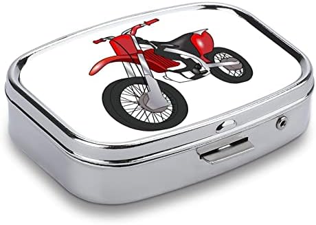 Tabletta Szervező Doboz Piros Motorkerékpár Tabletta Tartály Hordozható Napi Egy Tabletta Esetben Jogosult