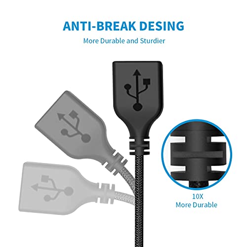 ANDTOBO USB Kapcsoló Hosszabbító Kábel, Továbbfejlesztett USB Hosszabbító Kábel On/Off tápkapcsoló Kábel,