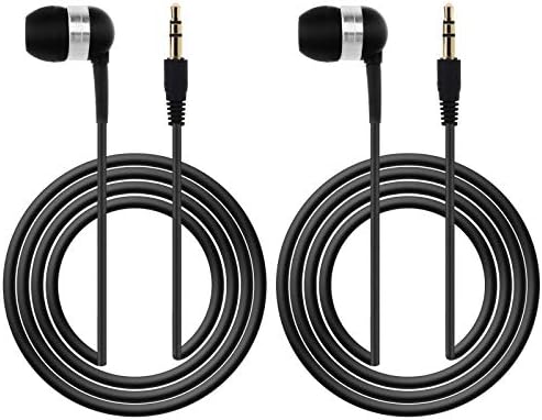 2 Db 3,5 mm-es, a Fül Egyoldalas Fülhallgató, Fekete, 1,2 m/4Ft Mono Fülhallgató, Vezetékes Fülhallgató