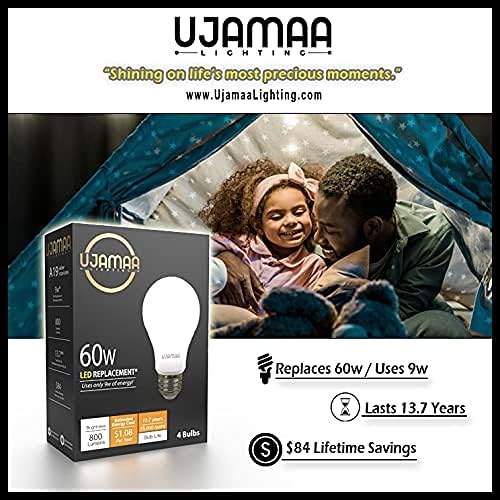 Ujamaa Világítás 19 LED, 60w Egyenértékű, 9w Hatékony, 14 Év, 800 Lumen, Nem Szabályozható, 3000K, Meleg