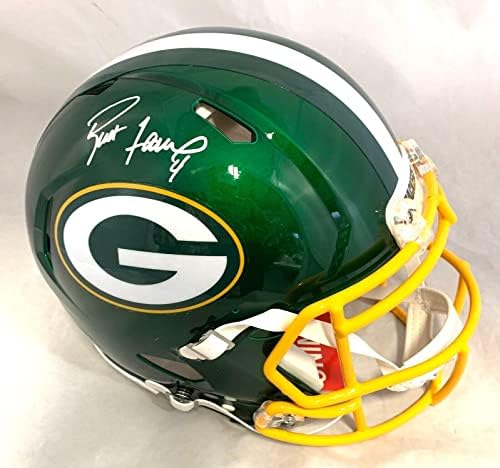 Brett Favre Aláírt Green Bay Packers F/s Flash Sebesség Hiteles Sisak Radtke Coa - Dedikált NFL Sisak