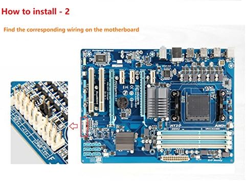 NOYITO Asztali Számítógép Esetében Alaplap Tápegység Reset HDD Kapcsoló Gomb Alkalmas PC-DIY - Hossza