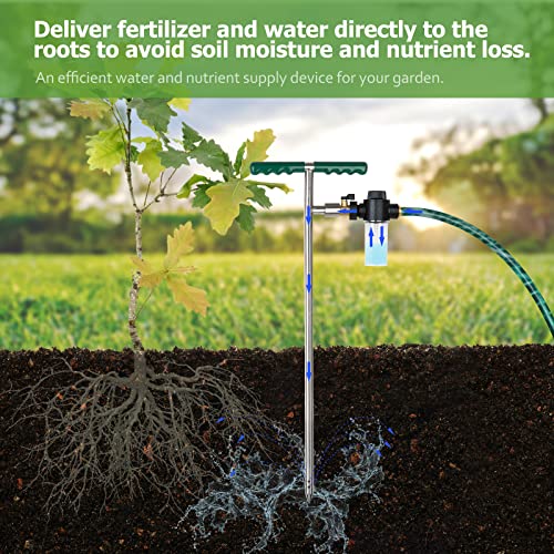 Root Feeder Mély Öntözés, Műtrágyázás Tüske, Műtrágya Adagoló & Gyors Csatlakozó Rozsdamentes Növény Mentés