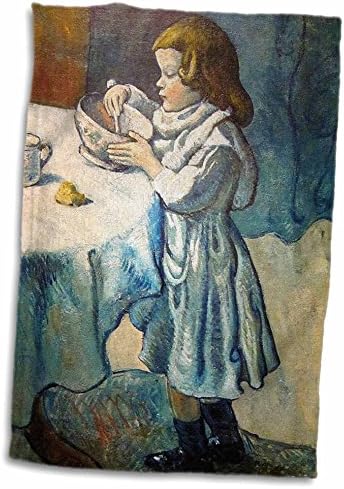 3dRose Florence Híres Art - Kép Picasso Festmény A Mohó Gyermek - Törölköző (twl-80523-1)