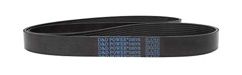 D&D PowerDrive 180J7 Poly V szíj, 7 Zenekar, Gumi