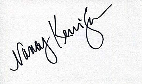 Nancy Kerrigan Olimpiai Ezüst Bronz Érmet Műkorcsolyázó Aláírt Autogram - Olimpiai Vágott Aláírás