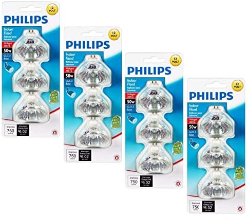 Philips 415802 Táj, valamint Beltéri Árvíz 50 W-os MR16, 12 V-os Izzó, 4-Csomagok