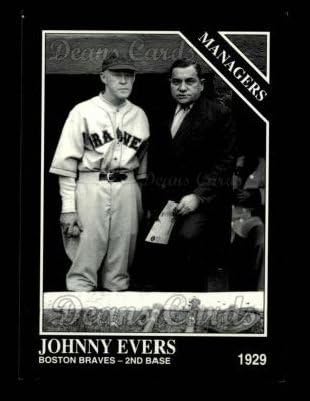1993 Conlon 818 Vezetők Johnny Evers Boston Braves (Baseball Kártya) NM/MT Bátrabbak
