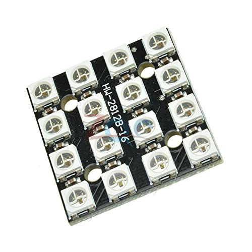 16 4x4-es Bit RGB LED Lámpák WS2812 WS2812B 5050 RGB LED Beépített Meghajtók Arduino