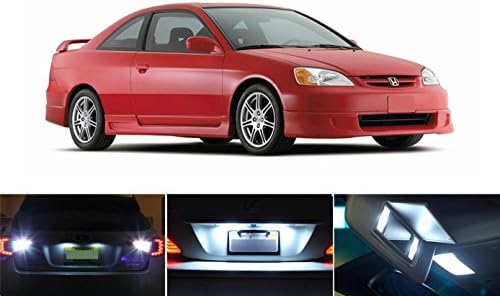 LED világítás 2001-2015 Honda Civic Xenon Fehér Rendszám/Tag LED Izzók (2 db)
