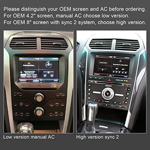 ASVEGEN 12.1 Hüvelykes Touch Képernyő Függőleges Autó Sztereó Ford Explorer 2011- Automata A/C, 4+64G