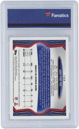 Jason Pierre-Paul New York Giants Dedikált 2013 Topps Chrome Refraktor 103 Trading Card - Dedikált NFL