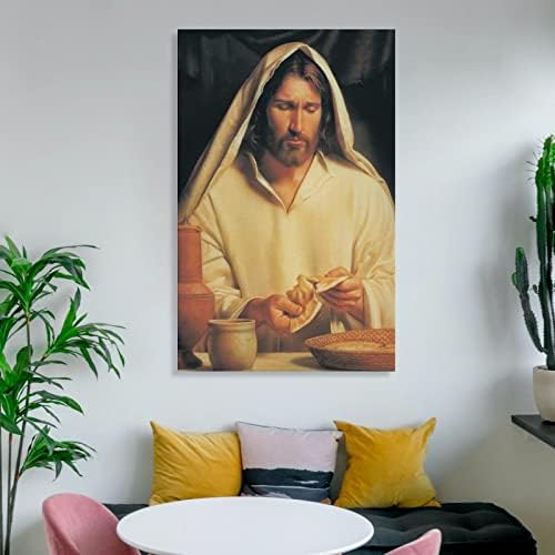 Az Utolsó Vacsorán Jézus Krisztus Plakát, Kép, Vászon Wall Art Print Jézus Poszter Haza Room Decor Vászon