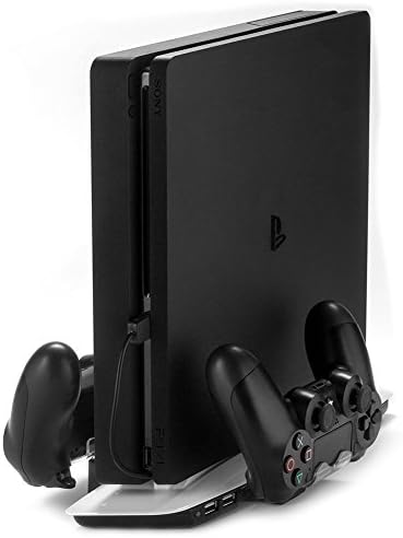 REYTID Quad Függőleges hűtőventilátor, valamint Controller Töltő Dokkoló Kompatibilis a Playstation 4