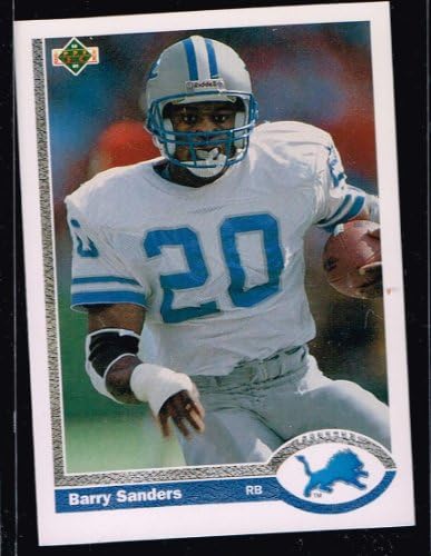 1991 NFL Labdarúgó-Kártya Felső szint Barry Sanders 444 Detroit Lions