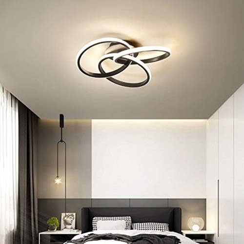 LYSLDH LED Mennyezeti Lámpa Hálószoba Decor Nappali süllyeszthető Mennyezeti Lámpa 3-Gyűrű Étkező Asztal