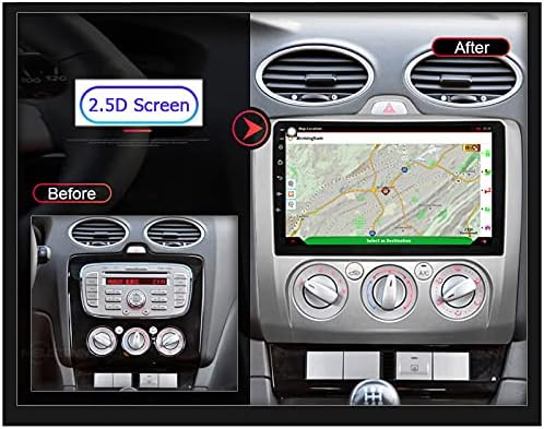 9 Android 10.0 Autó Rádió Sztereó Alkalmas Ford Focus 2 MK2 2004~2011 Kézi AC fejegység, GPS, Navigáció