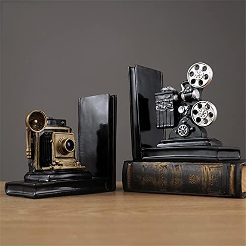 CHSOW Film Projektor Könyvtámasz Bútorokkal berendezett Irodában, Íróasztal, Könyvespolc Dekoráció Nosztalgikus