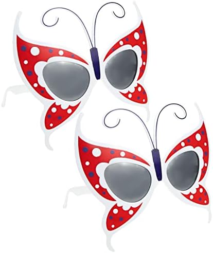 Sosoport 8db Vicces Party kellék Fél Dekoratív Szemüveg Műanyag Pillangó-Stílusú Szemüveget
