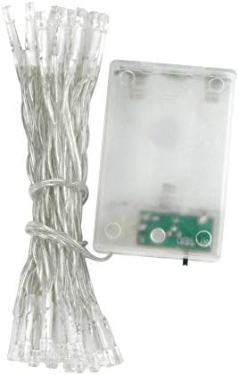 Gardeningwill 4Meters Fehér 40 LED meghajtásáról Akkumulátor String Lámpa Tündér Karácsonyi Party