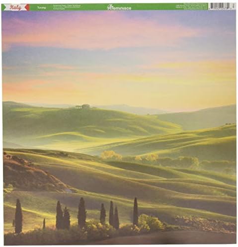 Nosztalgiázni Olaszország Scrapbook Gyűjtemény Készlet, Több Szín Paletta, 12 x 12-Es