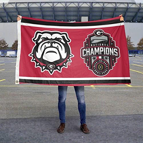 Georgia Bulldogs 2022 Egyetemi Futball Nemzeti Bajnokok Banner Zászlót