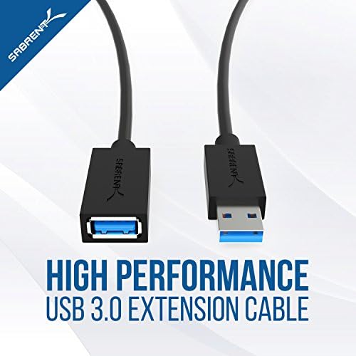 SABRENT 7 Port USB 3.0 HUB + 2 Töltés Kikötők 12V/4A Adapter [Fekete] (HB-U930) & 22AWG USB 3.0 Kábelt