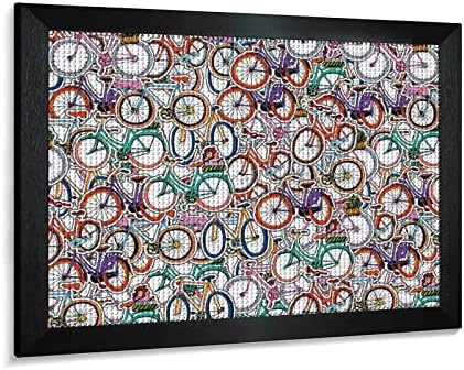 Színes Retro Kerékpárok Gyémánt Festmény Készletek Képkeret 5D DIY Teljes Gyakorlat Strasszos Művészeti