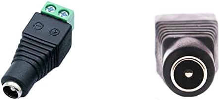 (10 x Női) 12V DC tápcsatlakozó, 5,5 mm x 2,1 mm 24 v-os tápfeszültség-csatlakozó Aljzat Led Szalag CCTV