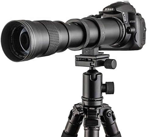 Fotga 420-800mm f / 8.3-16 Kézi Szuper Telefotó Zoom Objektív + T2-Nikon Objektív Adapter Nikon D3200