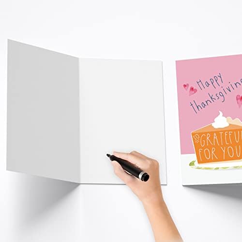 Boldog Hálaadás Ünnepi Kártya, Sütőtök Pite Hálaadás üdvözlőlap, Szóval Hálás a Hálaadás Kártya