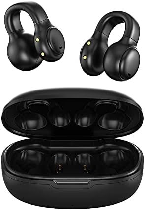 Vezeték nélküli Fül-Klip csontvezetéses Fejhallgató Bluetooth-5.3, Nyitott Fül Klip Fülhallgató,Vízálló