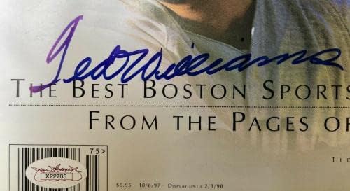TED WILLIAMS (Red Sox) aláírt SPORTS ILLUSTRATED-Boston-Gyűjtemény -SZÖVETSÉG Levelet - Dedikált MLB Magazinok