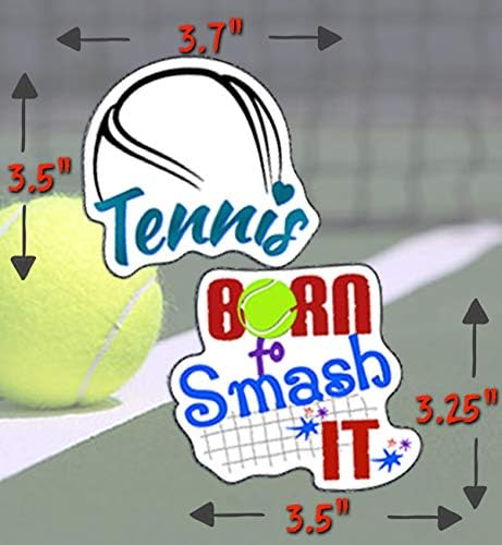 Tenisz Matricák (6 db) - Tökéletes Tenisz Ajándékok Férfiaknak, Gyerekek, Fiatalok, Nők - Szórakoztató