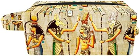 TBOUOBT Smink Táska Utazási Kozmetikai Táska Tok Táska Táska Cipzárral, Egyiptom Ősi Művészet, Etnikai,