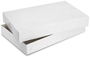 MagicWater Ellátási Fehér Fényes Karton Ruházati Dekoratív Ajándék Dobozok Fedelek Ruházat, Ajándék, 10x7x1.5