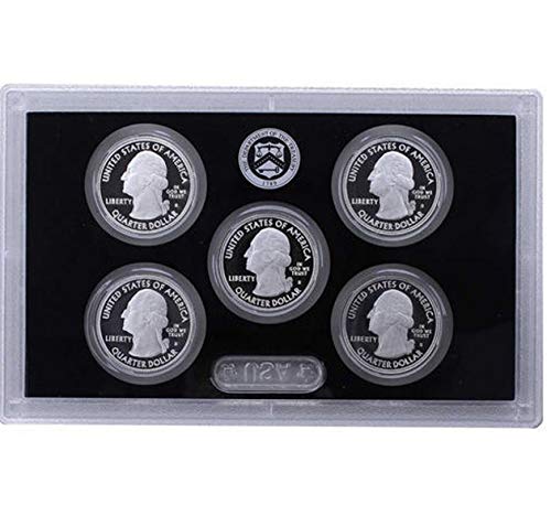 A 2013-S Amerika, a Gyönyörű Ezüst Negyedévben Bizonyíték Set - 5 érmék - Kivételes Érmék - GEM Bizonyíték