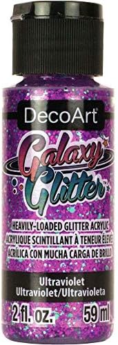 Art Deco DecoArt Galaxy Csillogó Akril Festék 2oz-Fekete Lyuk,