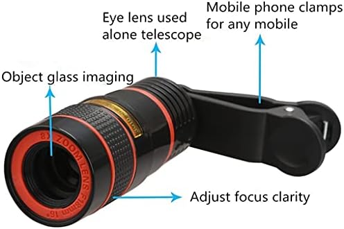 NYÁLKÁS Egyetemes 8X Optikai Zoom Telefon Távcső Hordozható Mobil Telefon Kamera Objektív Telefotó Okostelefon