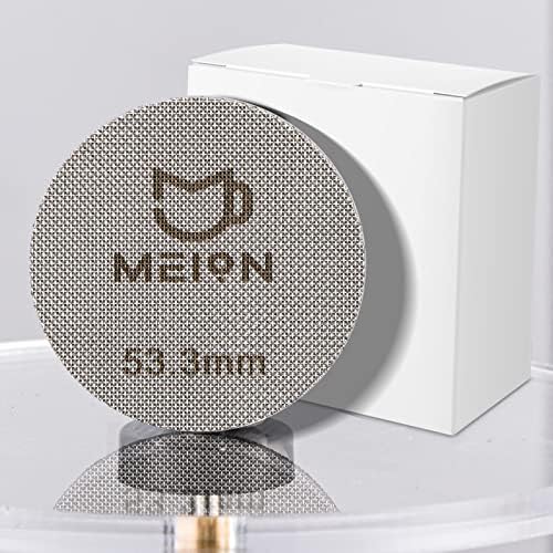 MEION 53.3 mm Eszpresszó Korong Képernyőn, Újrafelhasználható Kávé Szűrő Eszpresszó Portafilter Szűrő
