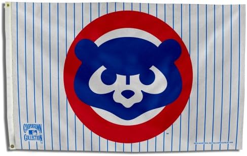 Rico Iparágak FGBC531984 MLB Chicago Cubs 1984 Cooperstown 3 5 Banner Zászlót