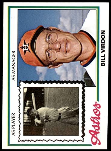1978 Topps 279 Bill Virdon Houston Astros (Baseball Kártya) NM/MT Astros