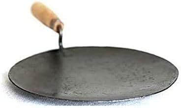 Indiai Hagyományos Vas Tawa Konyhai Roti Készítő chapati Készítő Vas Tava Fa nyéllel 12 Inch - Leggyorsabb