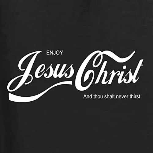 Élvezze Jézus Krisztus férfiúval nem Szomjazik meg Soha Kólát Paródia Inspiráló/Keresztény Férfi Grafikus